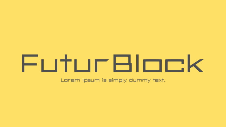 FuturBlock Font