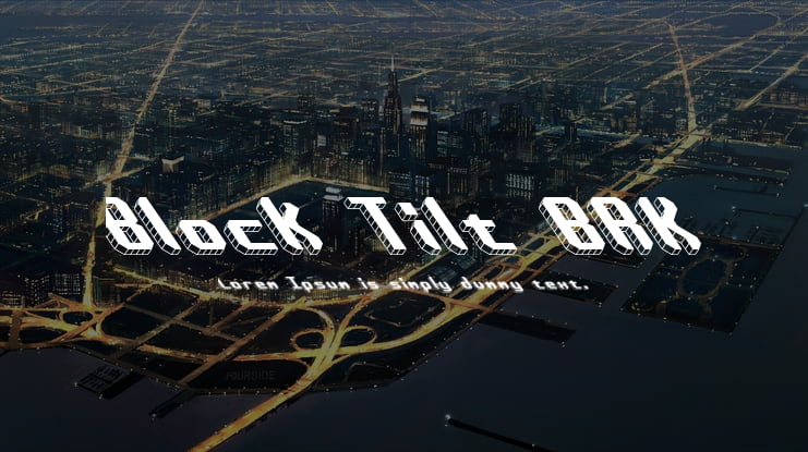 Block Tilt BRK Font