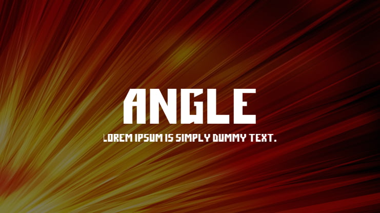 Angle Font