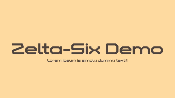 Zelta-Six Demo Font Family