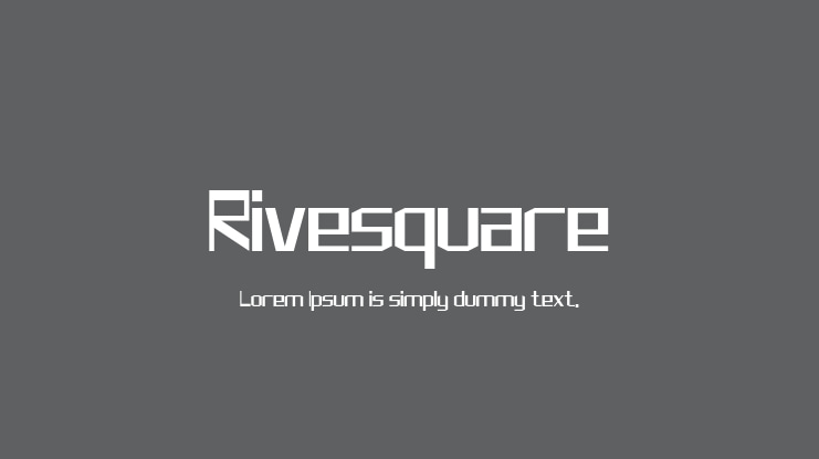 Rivesquare Font