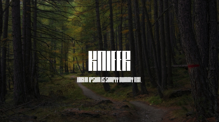Knifer Font Family