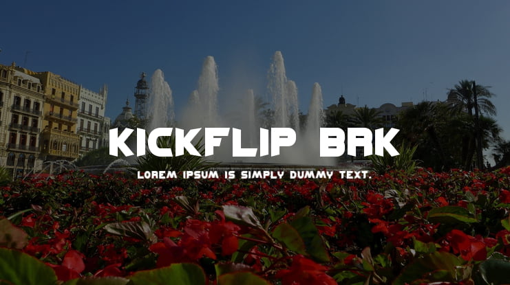 Kickflip BRK Font