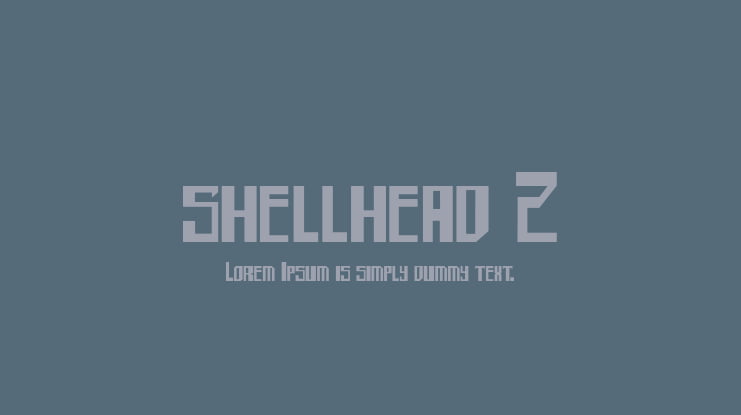 shellhead 2 Font Family