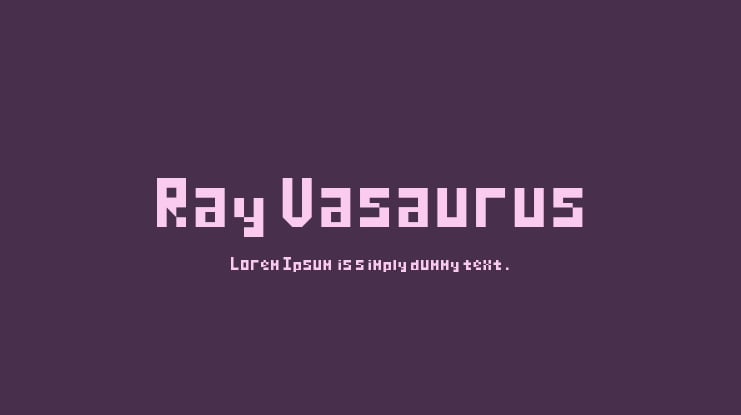 Ray Vasaurus Font