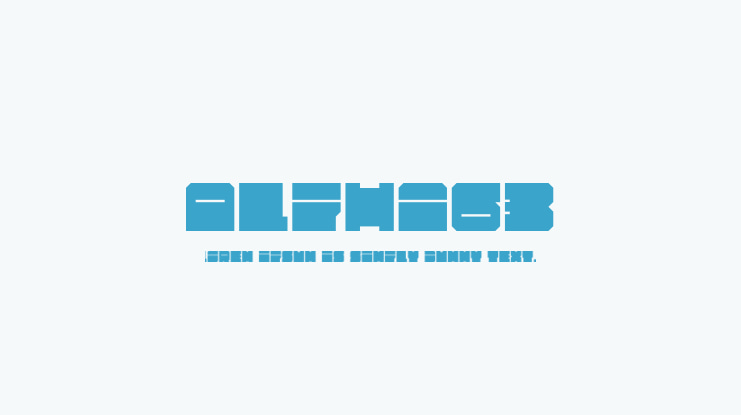 Alpha63 Font