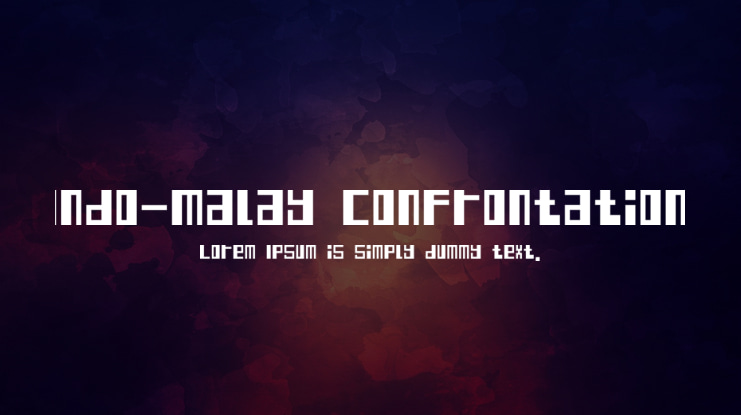 Indo-Malay Confrontation Font