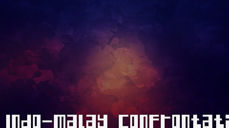Indo-Malay Confrontation Font