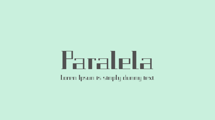 Paralela Font