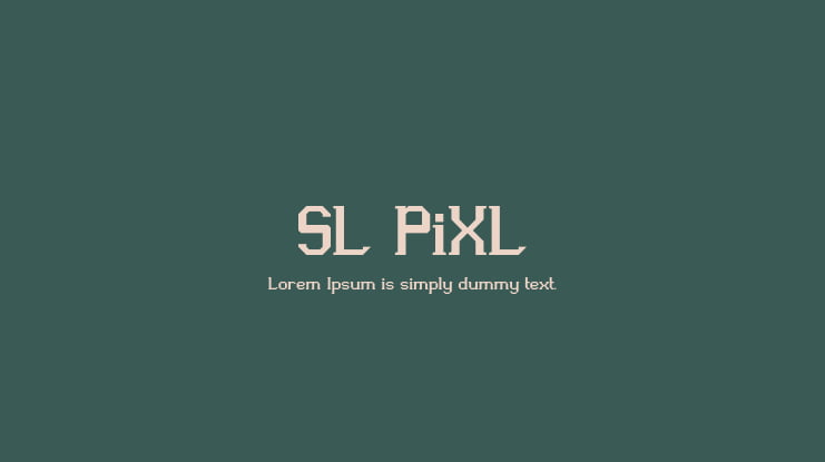 SL PiXL Font