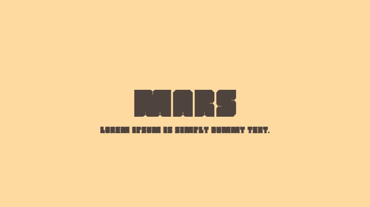 MARS Font