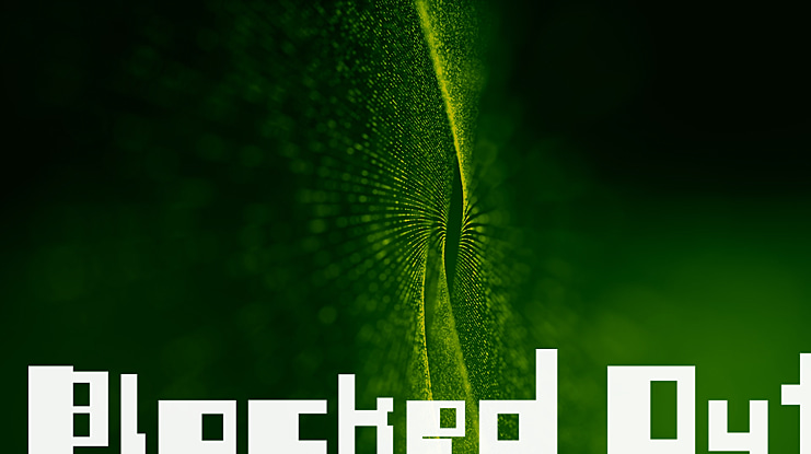 Blocked Out Font