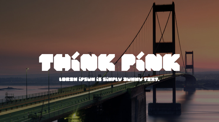 Think Pink Font