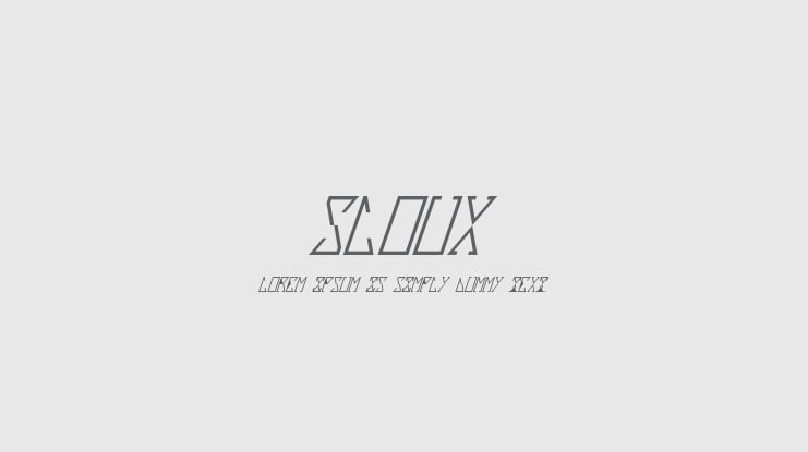 Sloux Font