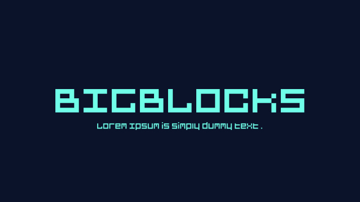 BIGBLOCKS Font