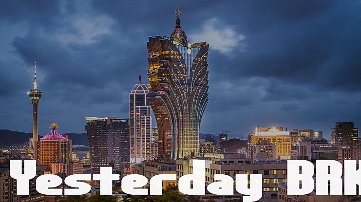 Yesterday BRK Font