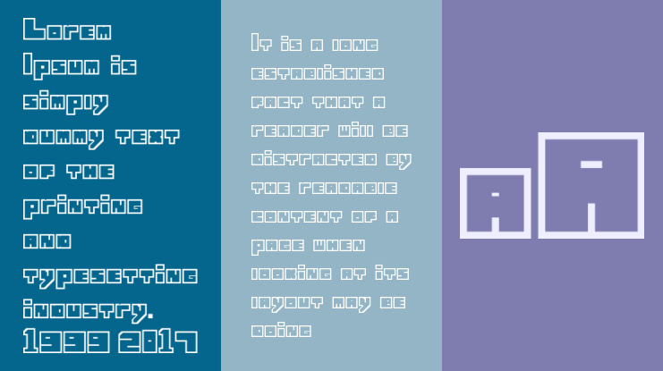 Lettres cubiques Font