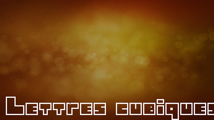 Lettres cubiques Font