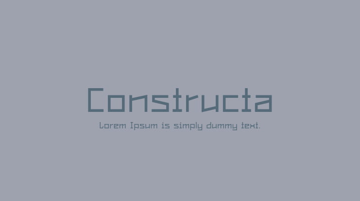 Constructa Font Family