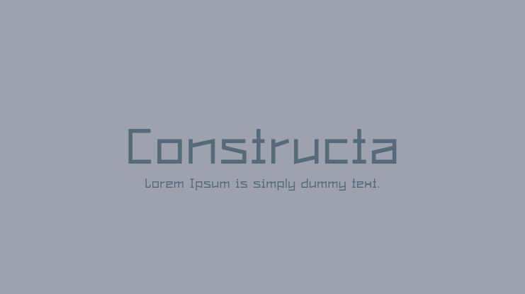 Constructa Font Family