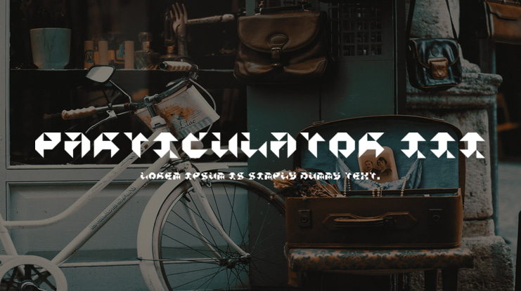 Particulator III Font