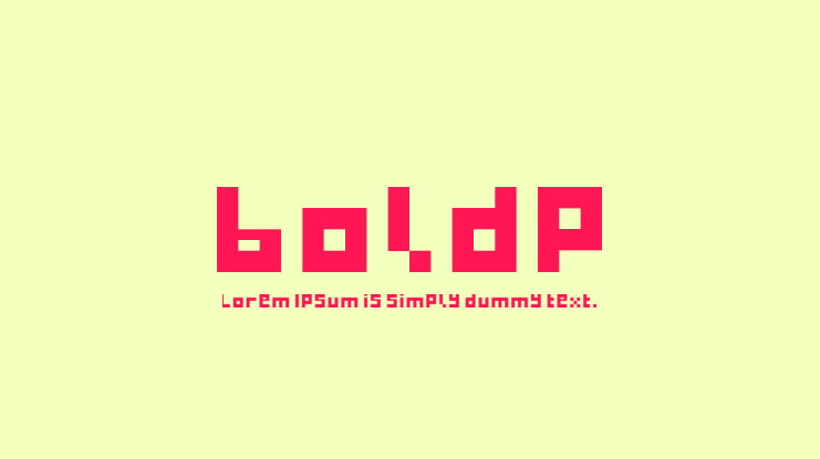 boldp Font