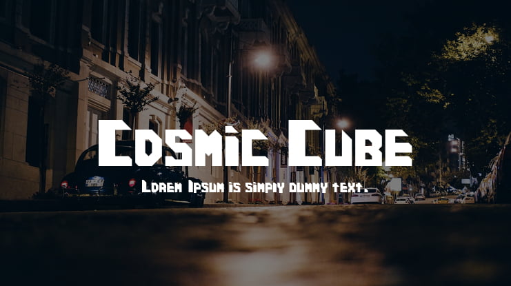 Cosmic Cube Font
