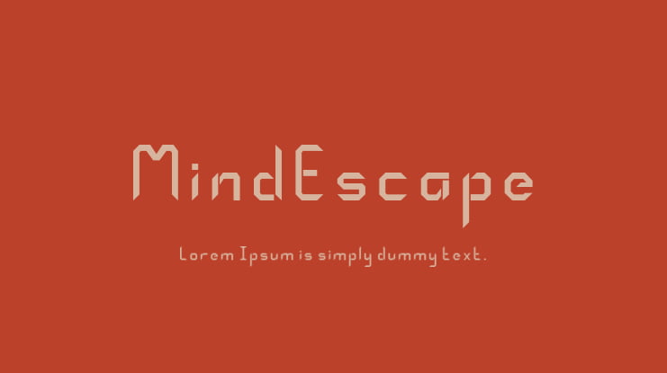 MindEscape Font