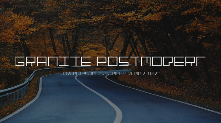 Granite Postmodern Font