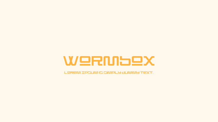 Wormbox Font Family