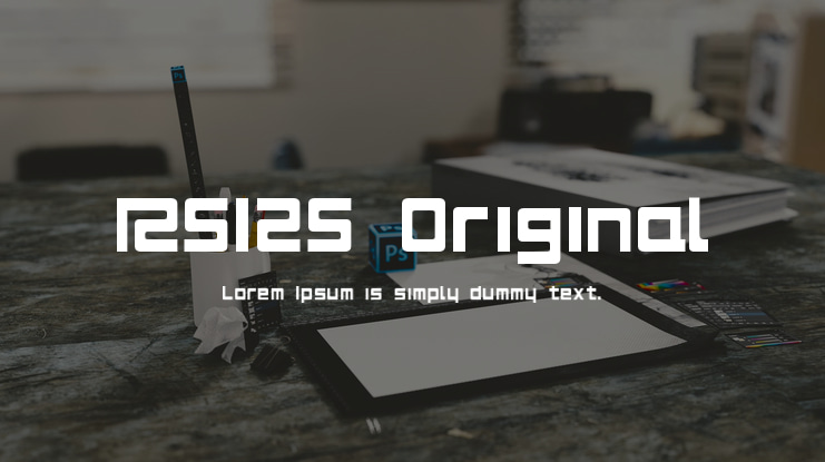 RS125 Original Font