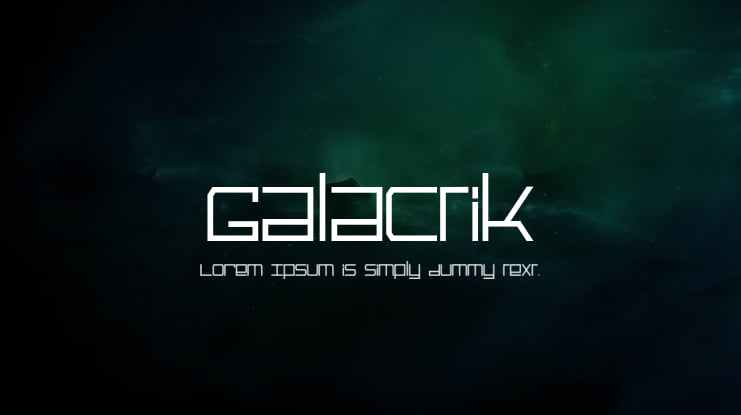 Galactik Font