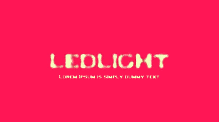 LEDLIGHT Font