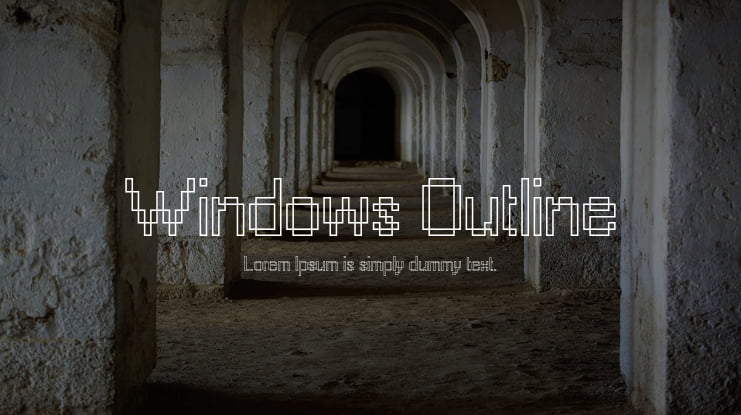 Windows Outline Font