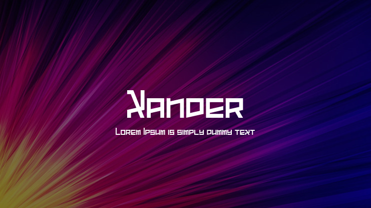 Xander Font