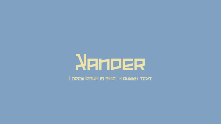 Xander Font