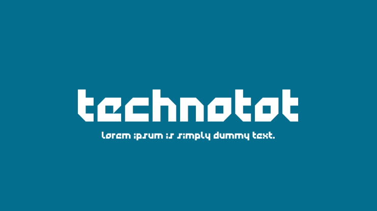 Technotot Font