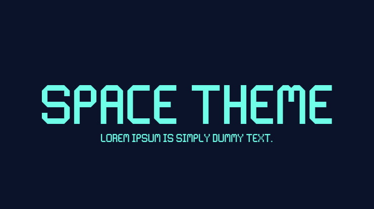 Space Theme Font