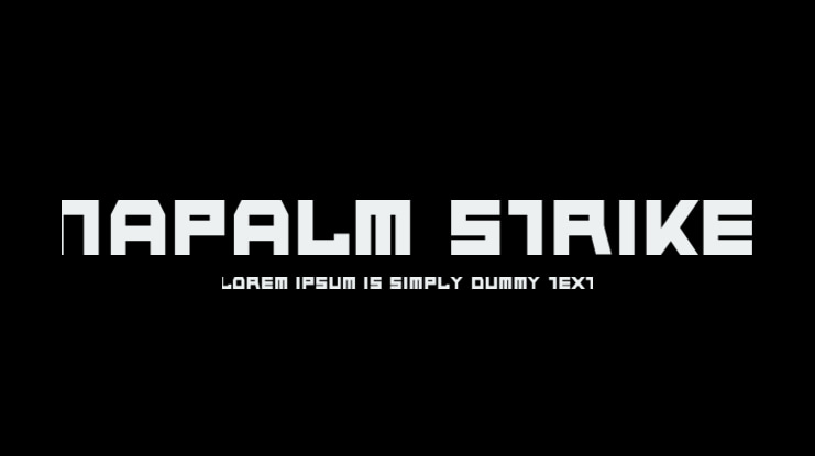 Napalm Strike Font