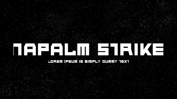 Napalm Strike Font