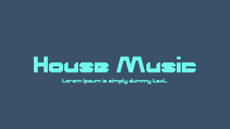 House Music Font