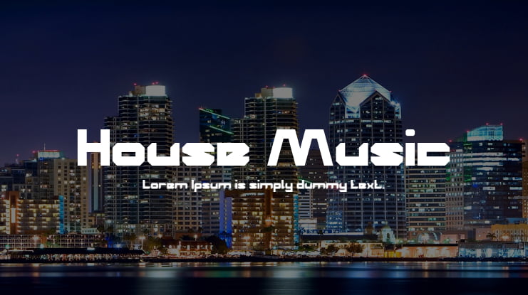 House Music Font