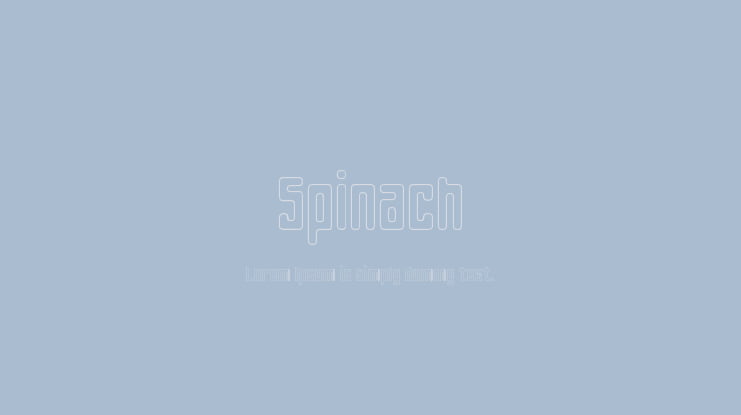 Spinach Font Family