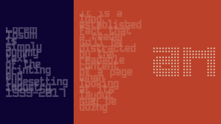 Triple Dot Digital-7 Font