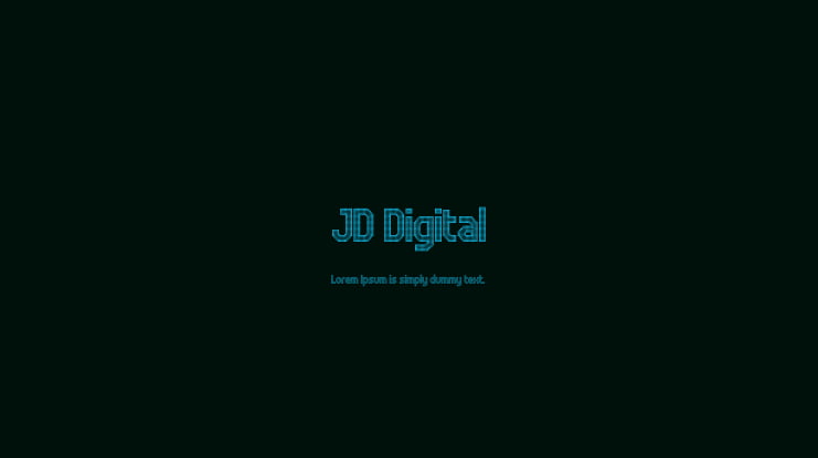 JD Digital Font