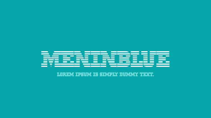 MeninBlue Font