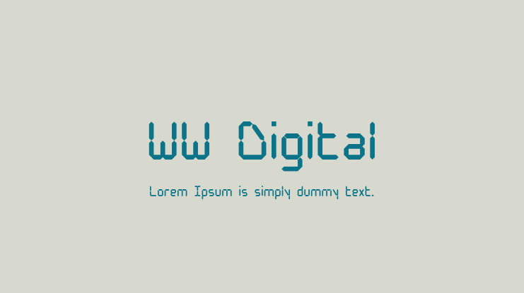 WW Digital Font