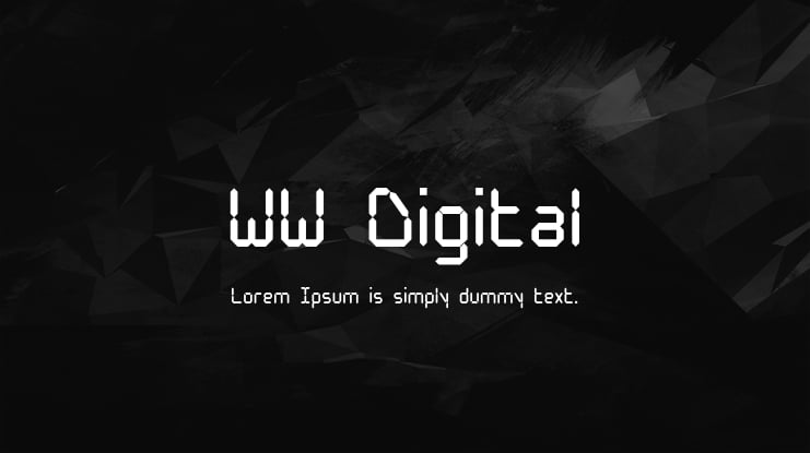 WW Digital Font