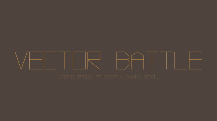 Vector Battle Font