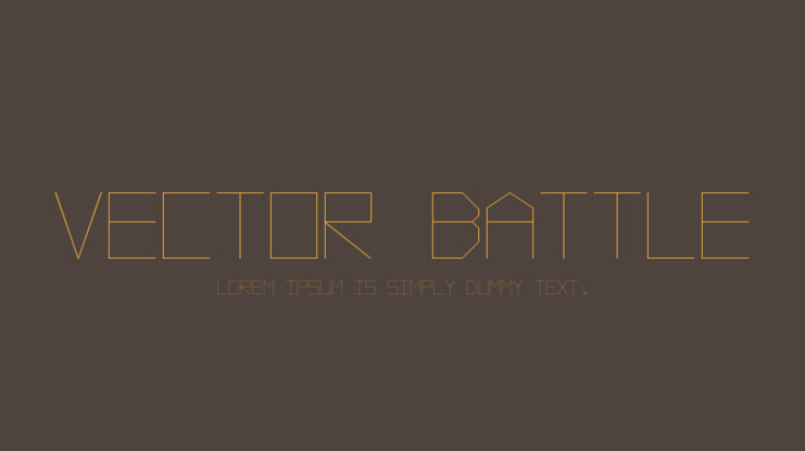 Vector Battle Font